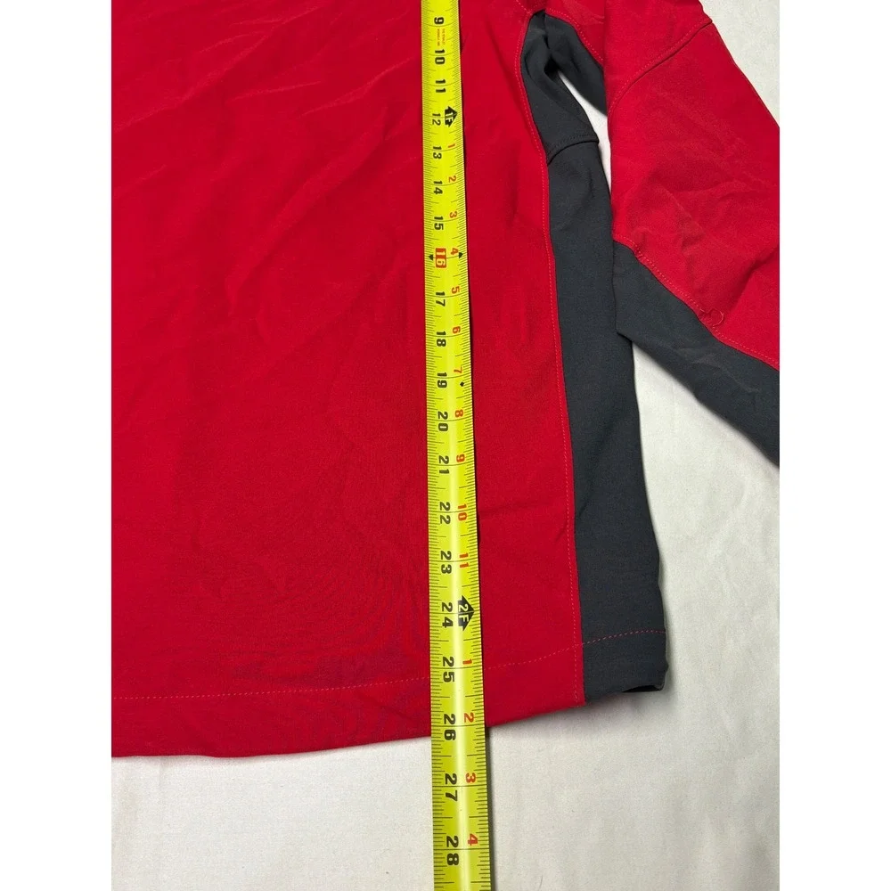 The North Face Mens Apex Softshell Jacket Red Black Full‎ Zip Size S